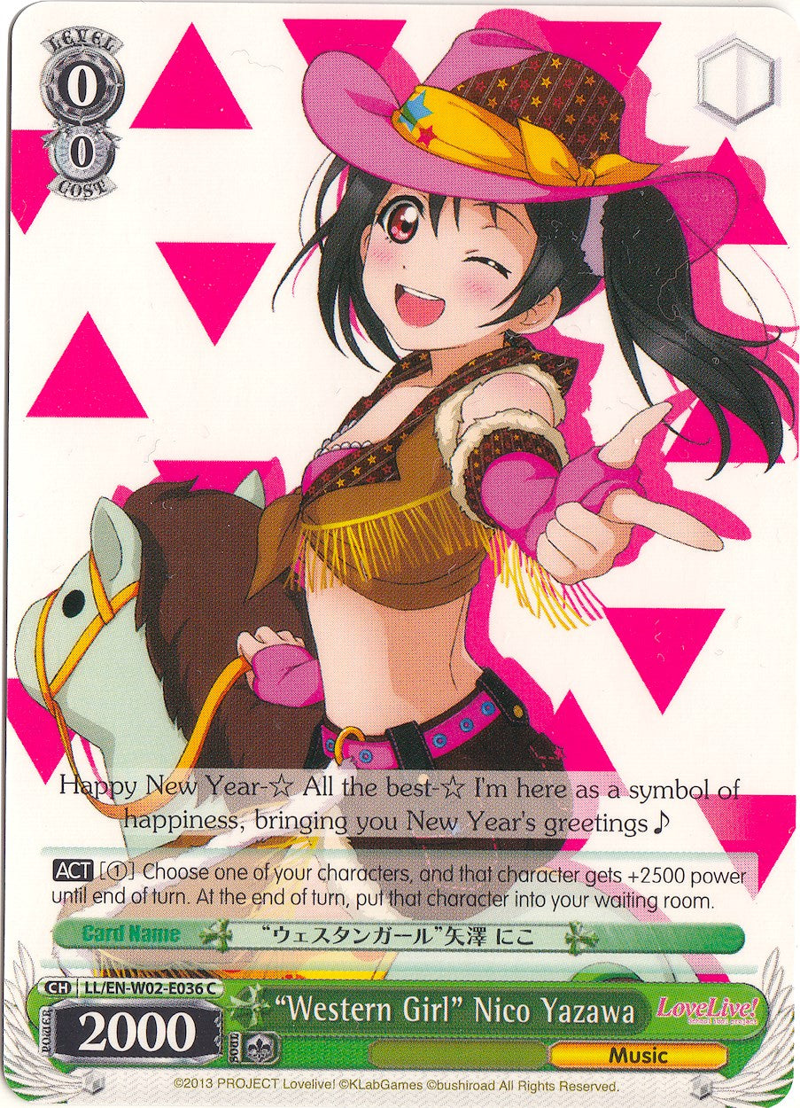 "Western Girl" Nico Yazawa (LL/EN-W02-E036 C) - Love Live! DX Vol.2
