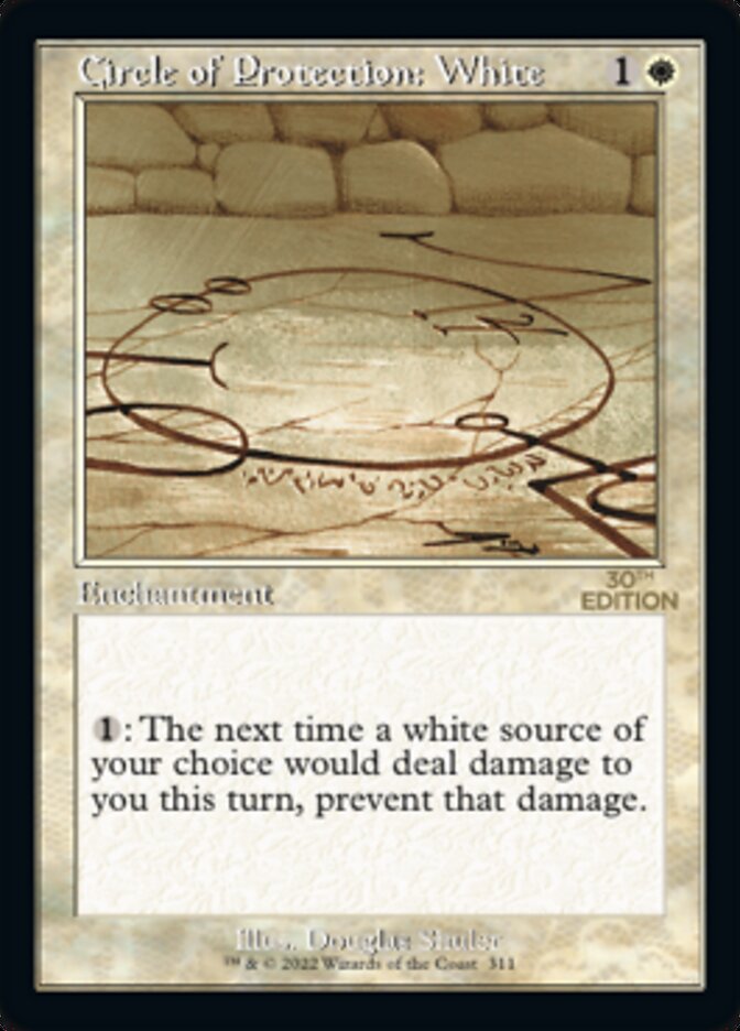Circle of Protection: White (Retro Frame) (30A-311) - 30th Anniversary Edition