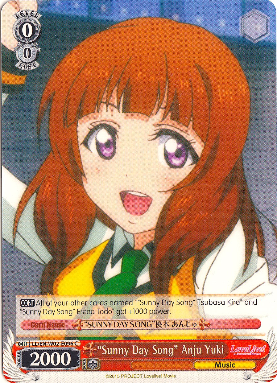 "Sunny Day Song" Anju Yuki (LL/EN-W02-E096 C) - Love Live! DX Vol.2