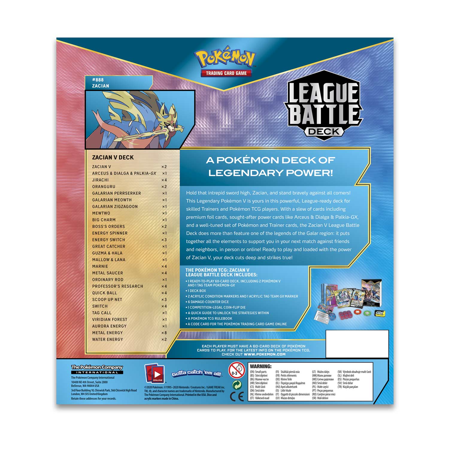 Sword & Shield - League Battle Deck (Zacian V)