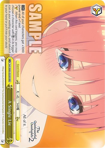 A Single Lie (RRR) (5HY/W90-E020R RRR) - The Quintessential Quintuplets 2