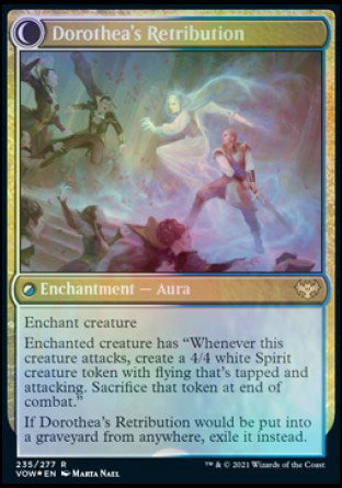 Dorothea, Vengeful Victim // Dorothea's Retribution (PRE-235) - Innistrad: Crimson Vow Promos: (Double Faced Transform) Foil