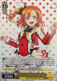 "That's Our Miracle" Honoka Kosaka (LL/EN-W01-001 RR) - Love Live! DX