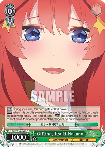 Gifting, Itsuki Nakano (5HY/W90-E036 C) - The Quintessential Quintuplets 2