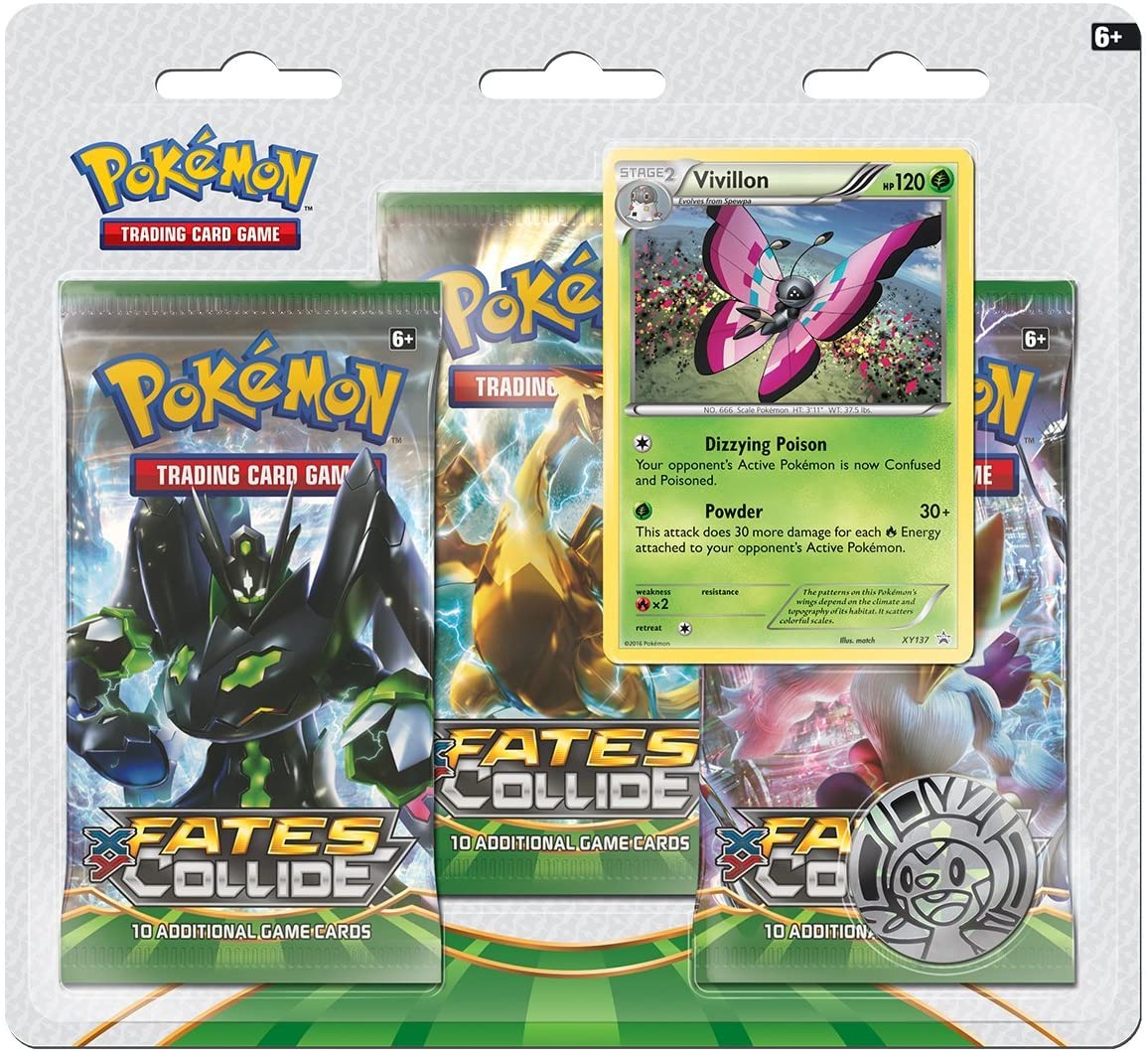XY: Fates Collide - 3-Pack Blister (Vivillon) XY: Fates Collide - 3-Pack Blister (Vivillon)