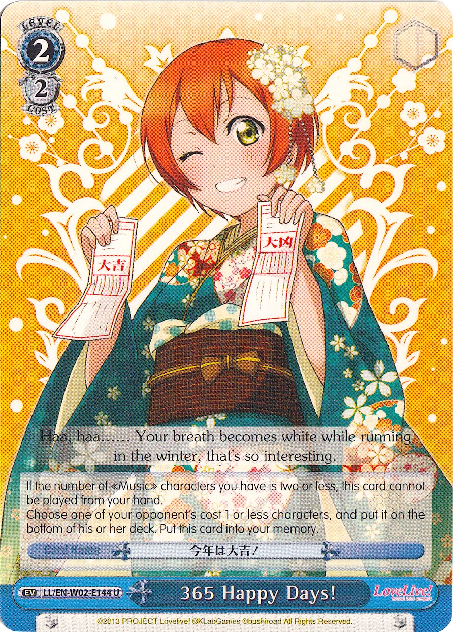 365 Happy Days! (LL/EN-W02-E144 U) - Love Live! DX Vol.2