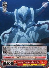 "Secret of Pedigree" Saber of Red (SR) (APO/S53-E029S SR) - Fate/Apocrypha