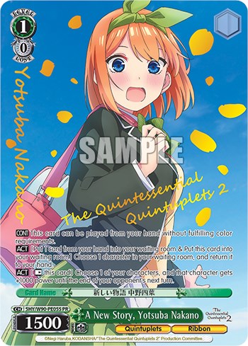 A New Story, Yotsuba Nakano (Foil) (5HY/W90-PE05S PR) - The Quintessential Quintuplets 2
