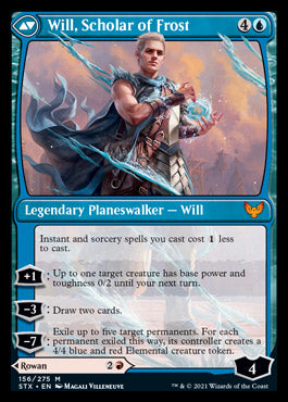 Rowan, Scholar of Sparks // Will, Scholar of Frost (STX-156) - Strixhaven: School of Mages
