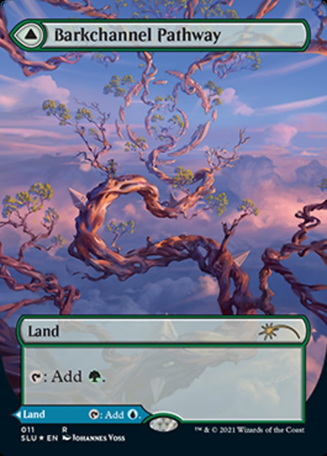Barkchannel Pathway // Tidechannel Pathway (SLU-011) - Secret Lair: Ultimate Edition: (Showcase) (Borderless) Foil