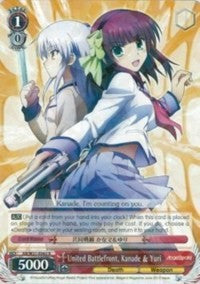 United Battlefront, Kanade & Yuri (AB/W31-E063 R) - Angel Beats! Re:Edit