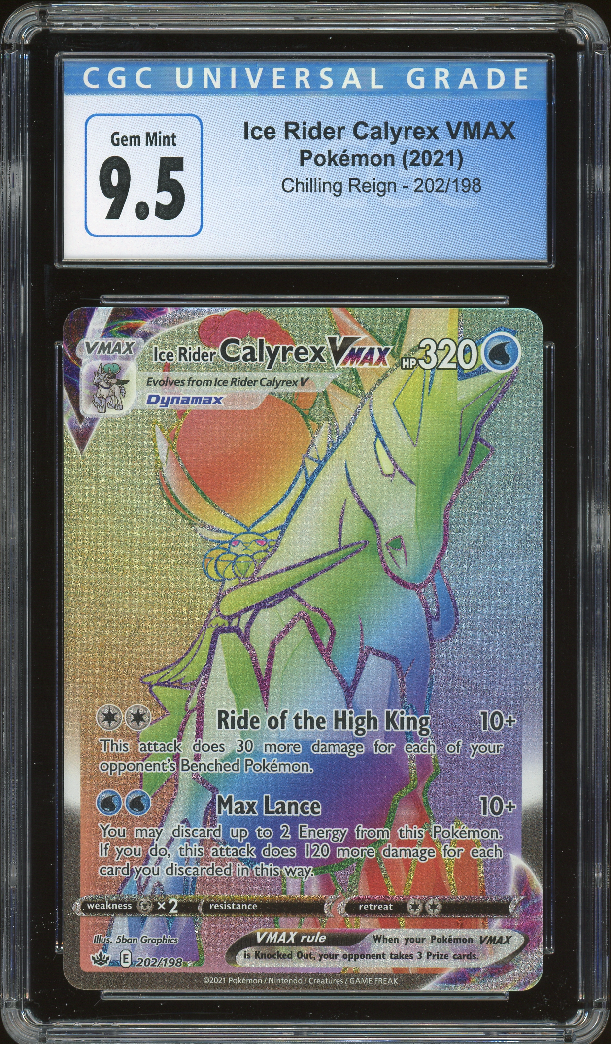 Pokemon Card Zacian V 195/202 Sword Shield PSA 9