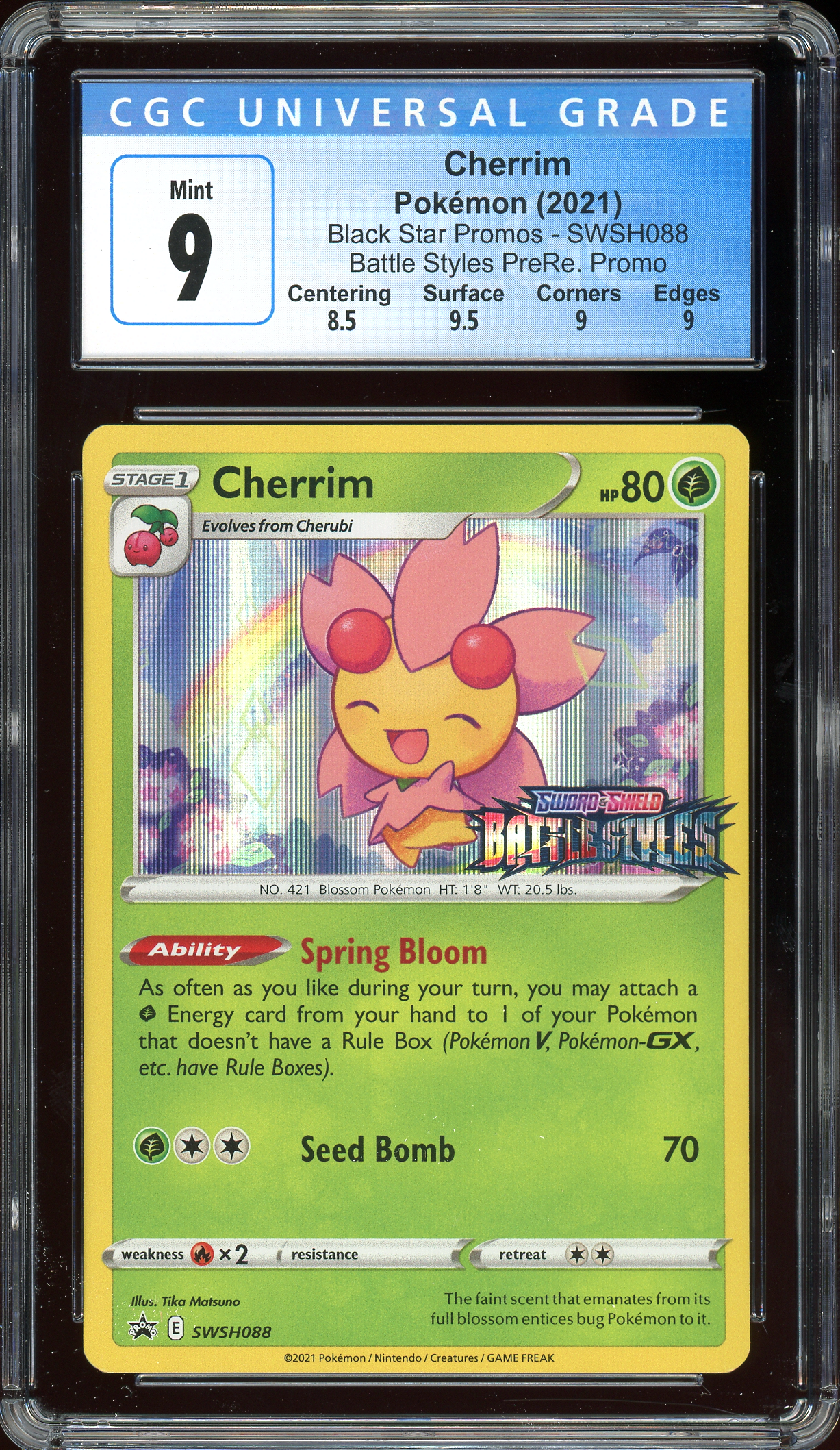 Cherrim Promo SWSH088 CGC 9