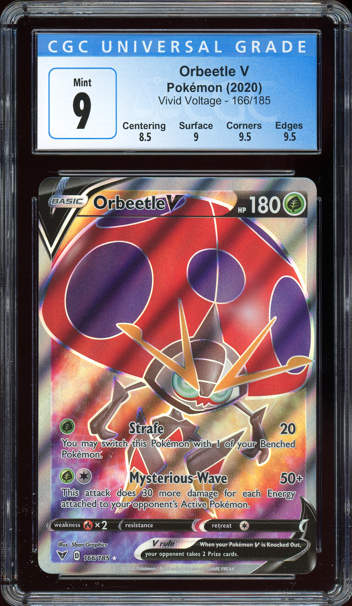Orbeetle V Vivid Voltage 166/185 CGC 9