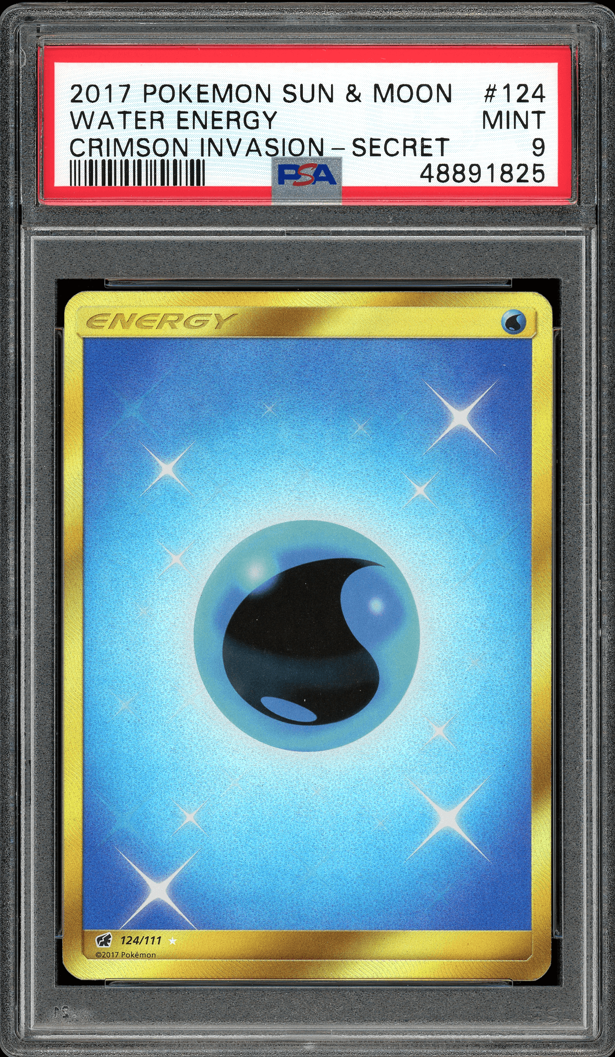 Water Energy Crimson Invasion 124/111 PSA 9