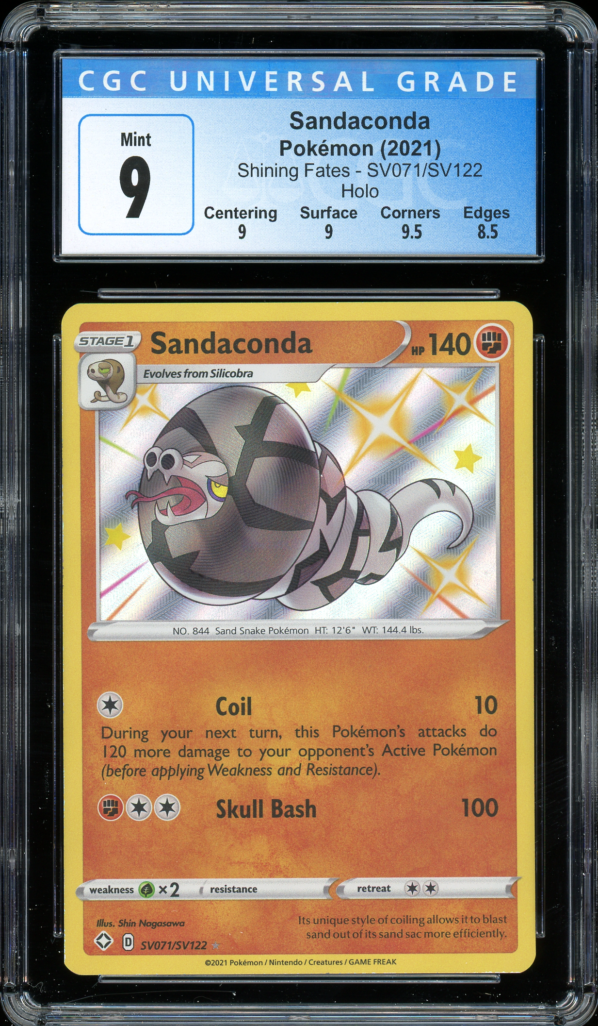 Sandaconda Shining Fates SV071/SV122 CGC 9