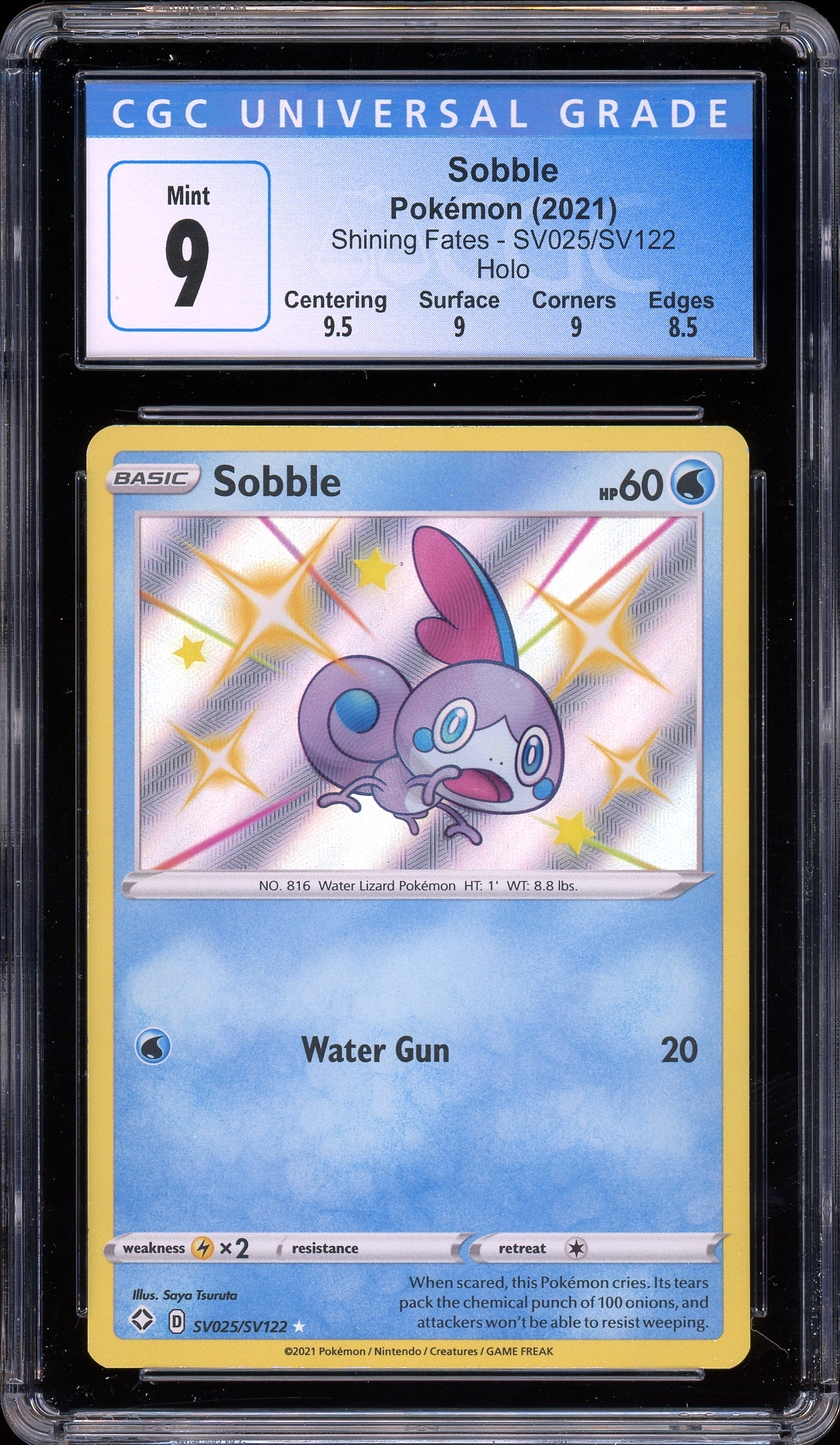 Sobble Shining Fates SV025/SV122 CGC 9