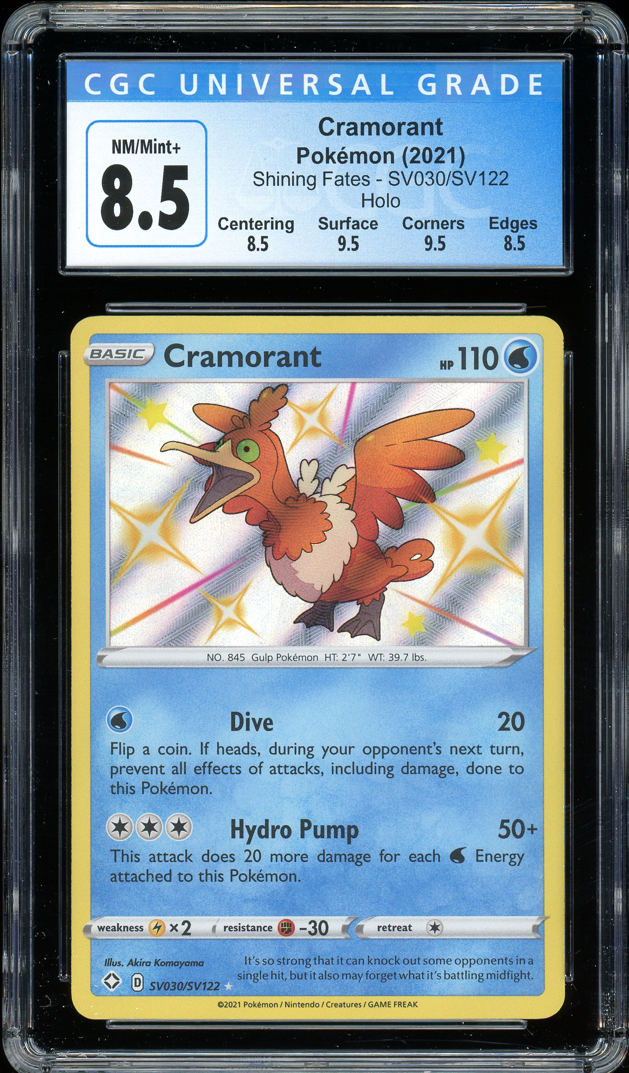 Cramorant Shining Fates SV030/SV122 CGC 8.5