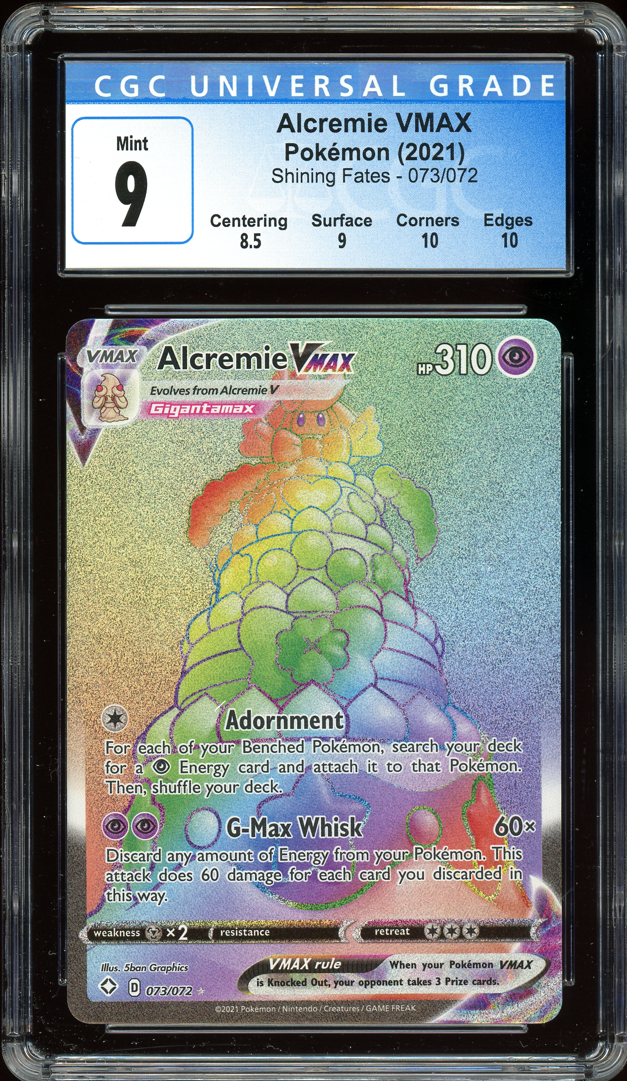 Alcremie VMAX Shining Fates 073/072 CGC 9