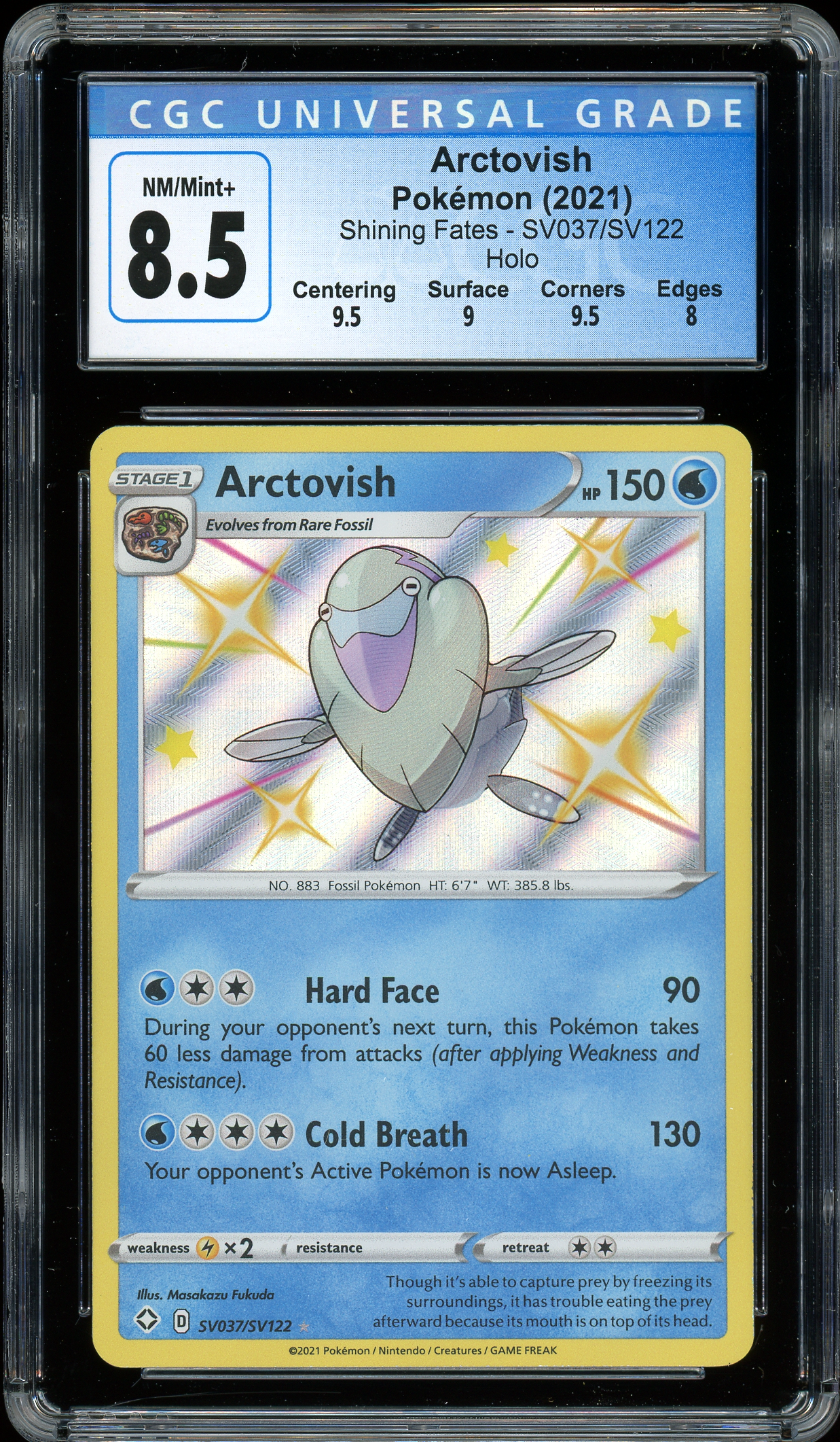 Arctovish Shining Fates SV037/SV122 CGC 8.5