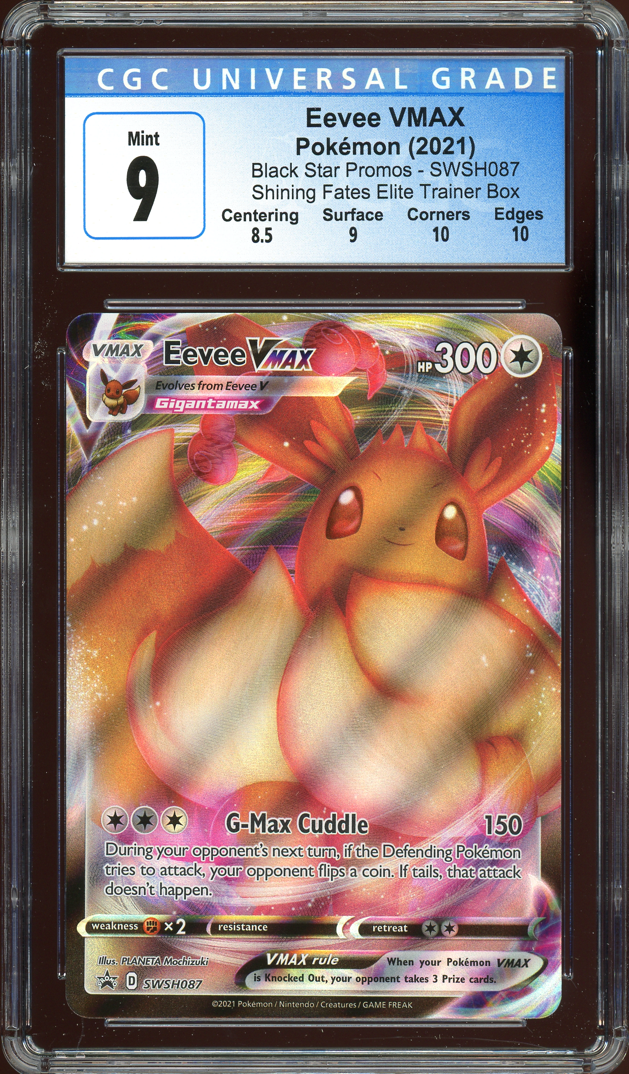 Eevee VMAX Promo SWSH087 CGC 9