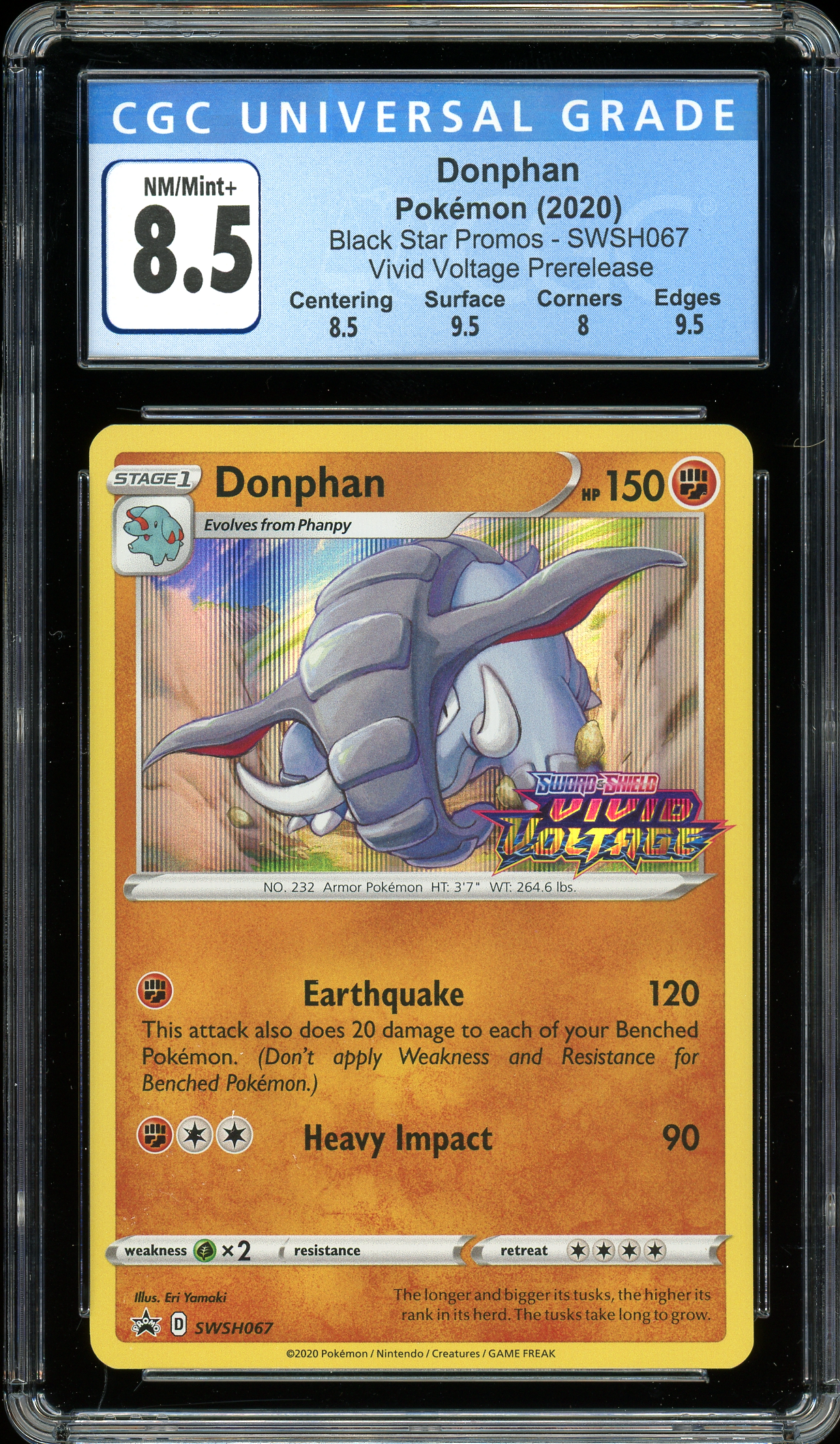 Donphan Promo SWSH067 CGC 8.5