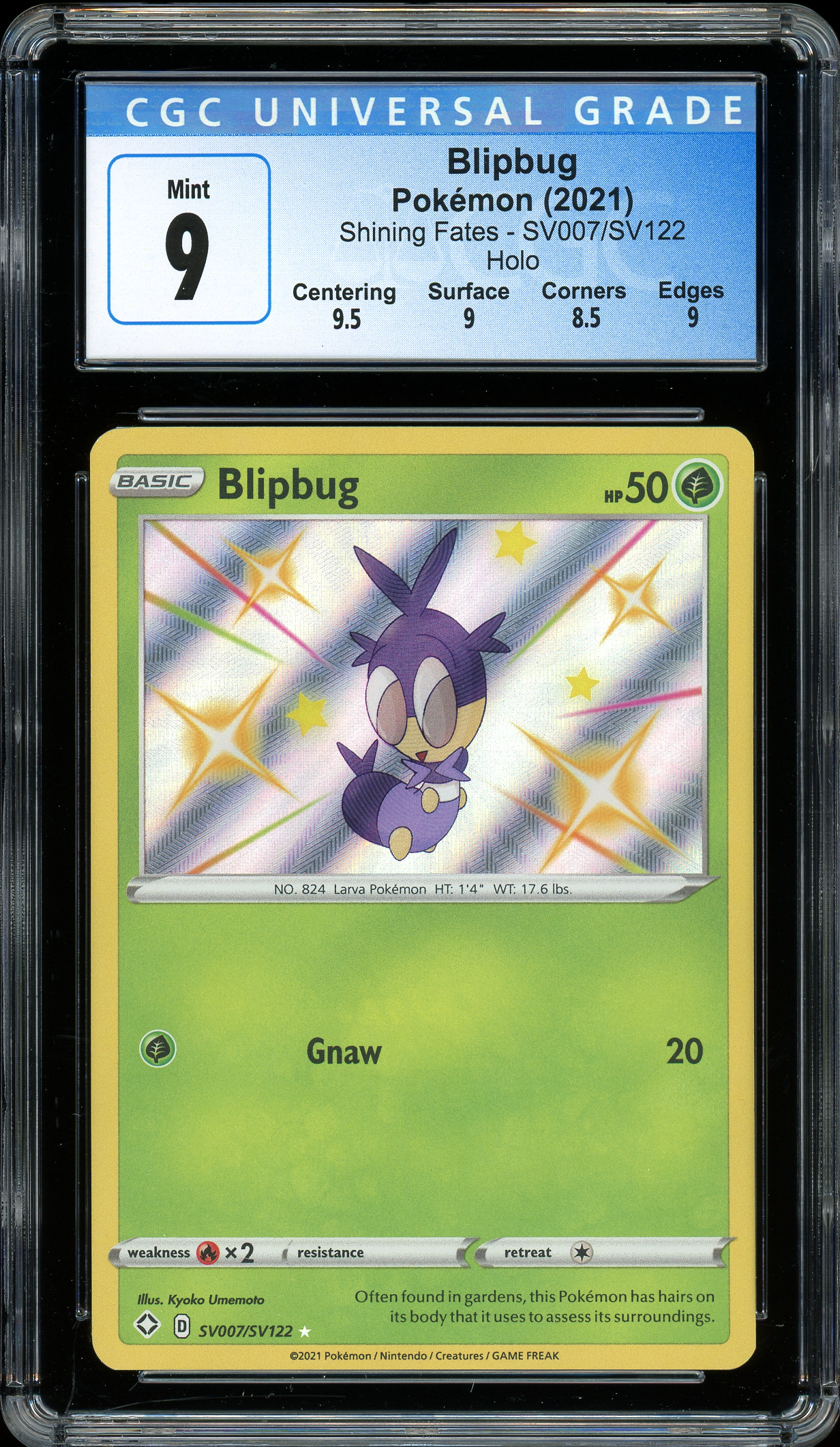 Blipbug Shining Fates SV007/SV122 CGC 9