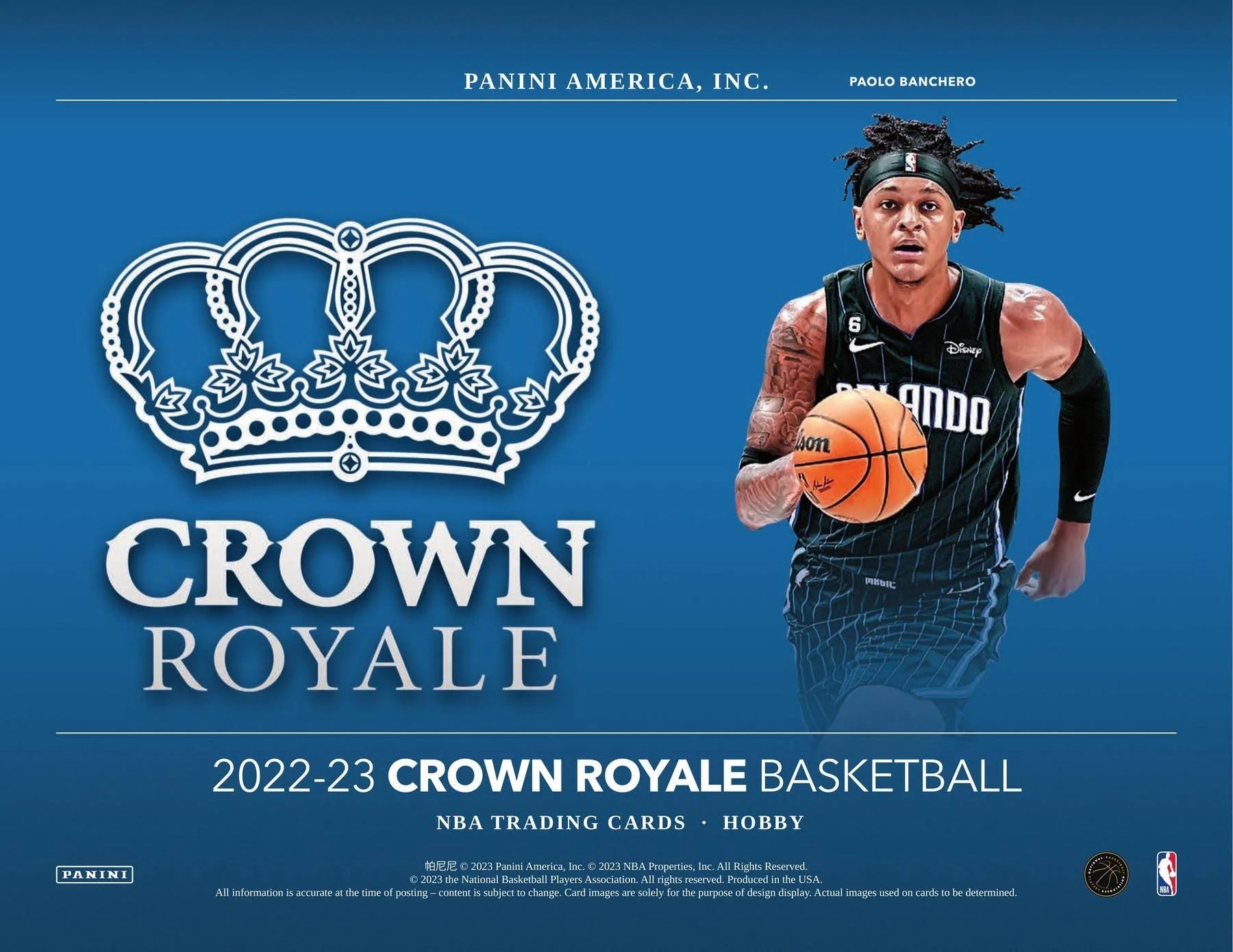 2022/23 Panini Crown Royale Basketball Hobby Box