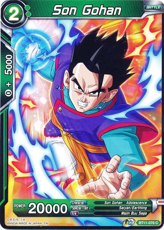 Son Gohan (Green) (BT11-076) [Vermilion Bloodline] Parallel Foil