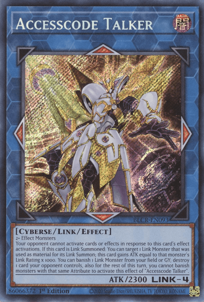 Accesscode Talker [BLCR-EN093] Secret Rare - Josh's Cards