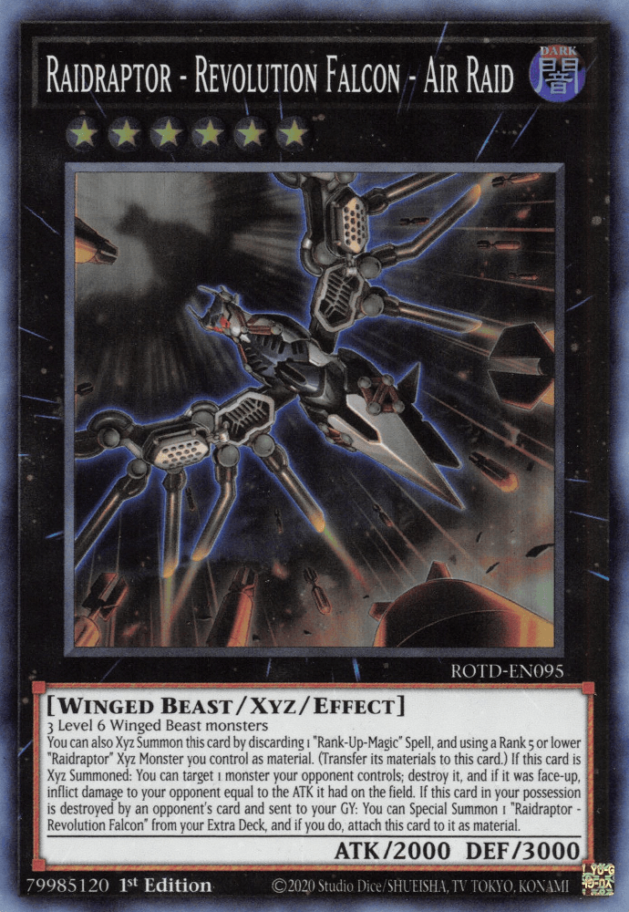Raidraptor - Revolution Falcon - Air Raid [ROTD-EN095] Super Rare - Josh's Cards