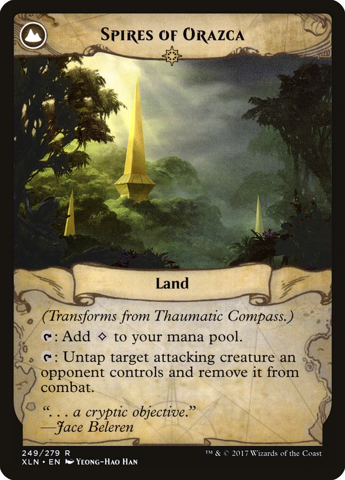 Thaumatic Compass // Spires of Orazca (XLN-249) - Ixalan: (compasslanddfc) Foil