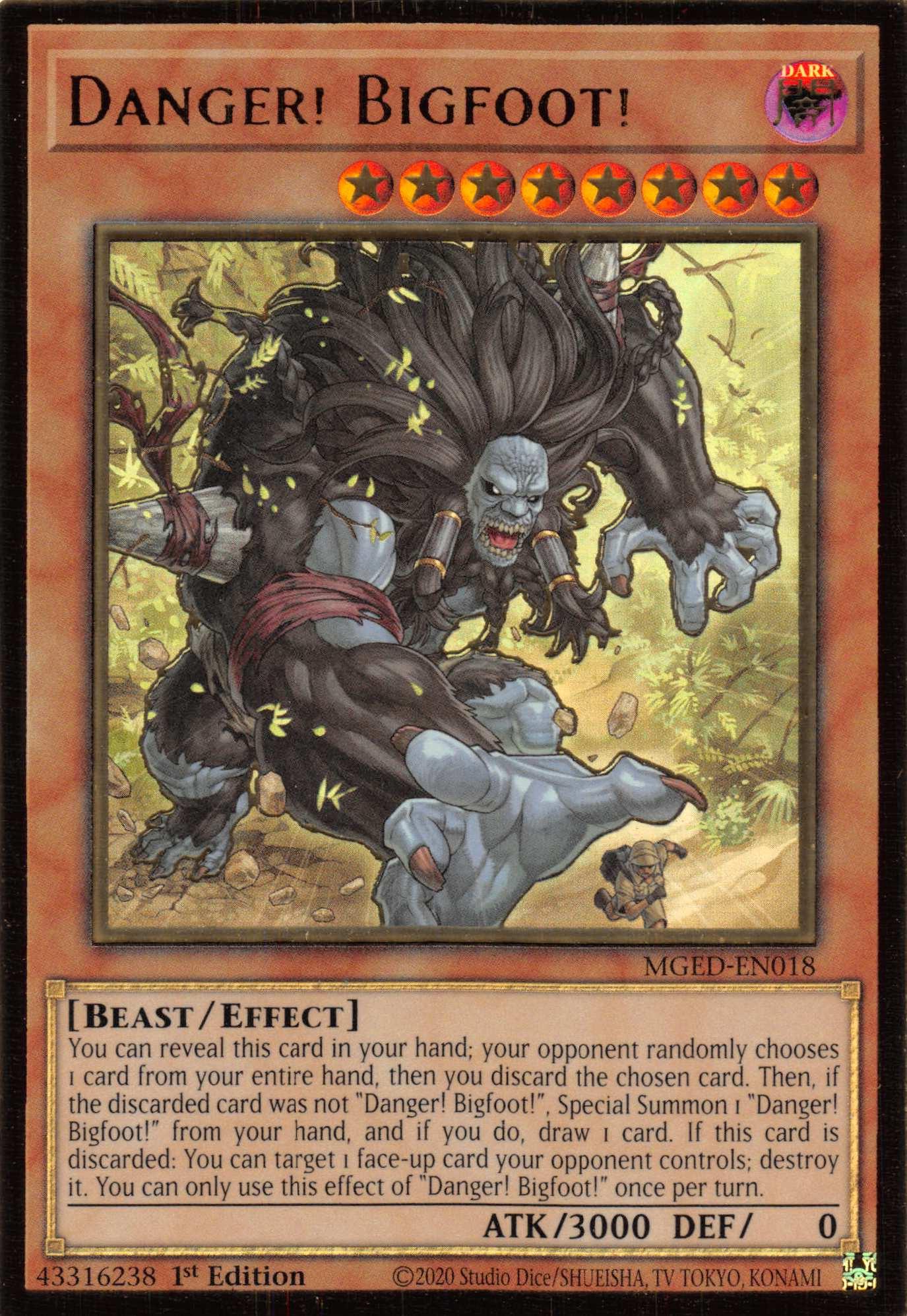 Danger! Bigfoot! [MGED-EN018] Gold Rare - Josh's Cards