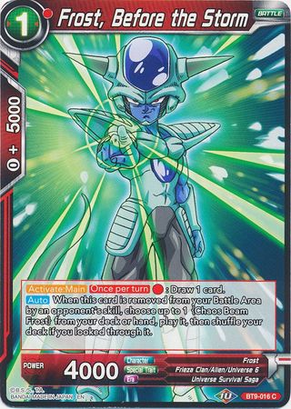 Frost, Before the Storm (BT9-016) [Universal Onslaught] Parallel Foil