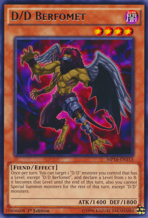 D/D Berfomet [MP16-EN113] Rare - Josh's Cards
