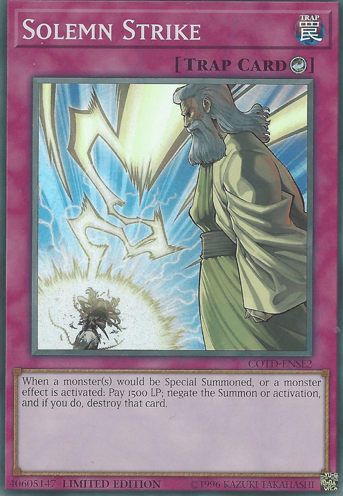 Solemn Strike [COTD-ENSE2] Super Rare - Josh's Cards