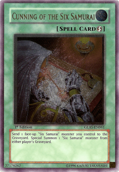Cunning of the Six Samurai [GLAS-EN061] Ultimate Rare - Josh's Cards