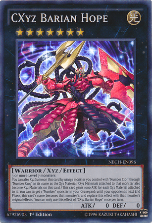CXyz Barian Hope [NECH-EN096] Super Rare - Josh's Cards