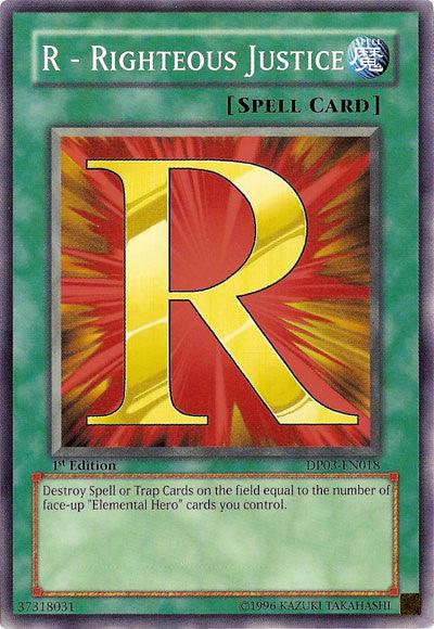 R - Righteous Justice [DP03-EN018] Common - Josh's Cards