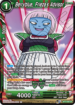 Berryblue, Frieza's Advisor (Uncommon) (BT13-080) [Supreme Rivalry] Parallel Foil