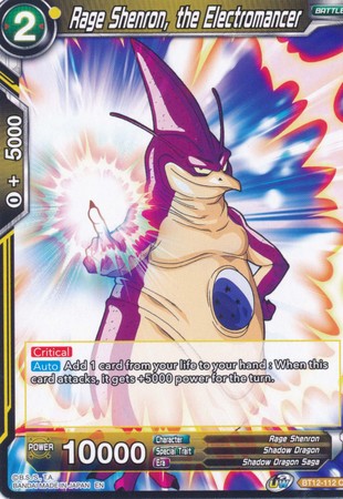 Rage Shenron, the Electromancer (BT12-112) [Vicious Rejuvenation] Parallel Foil