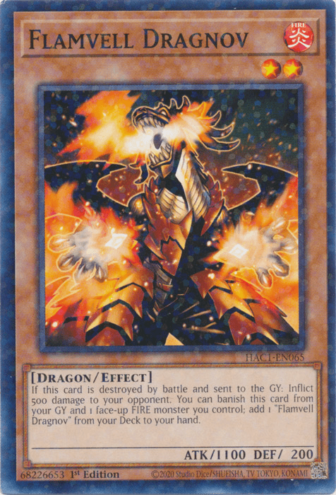 Flamvell Dragnov (Duel Terminal) [HAC1-EN065] Common - Josh's Cards