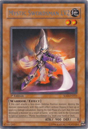 Mystic Swordsman LV2 [SOD-EN011] Rare - Josh's Cards