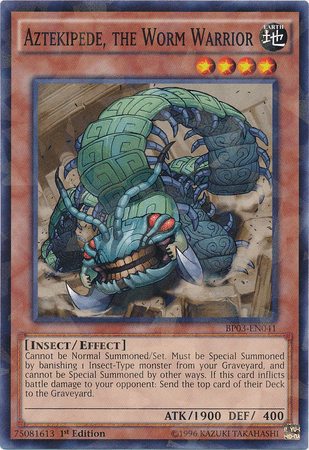 Aztekipede, the Worm Warrior [BP03-EN041] Shatterfoil Rare - Josh's Cards