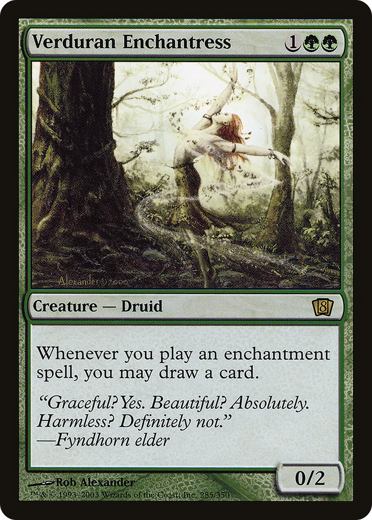 Verduran Enchantress [Eighth Edition] Foil