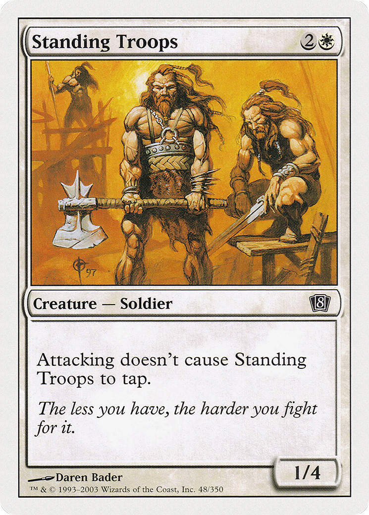 Standing Troops [Eighth Edition] Foil