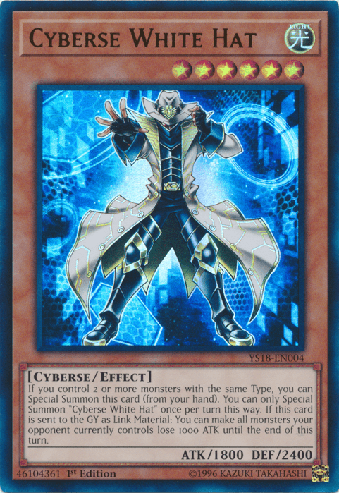 Cyberse White Hat [YS18-EN004] Ultra Rare - Josh's Cards