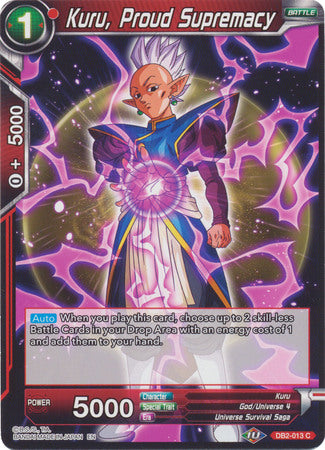 Kuru, Proud Supremacy (DB2-013) [Divine Multiverse] Parallel Foil