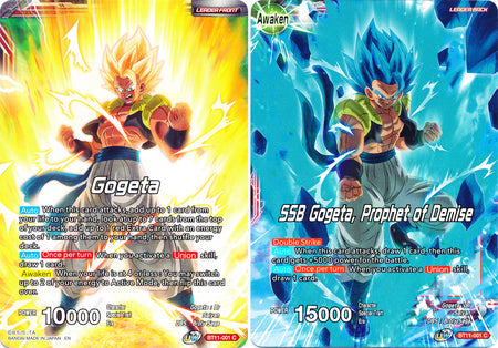 Gogeta // SSB Gogeta, Prophet of Demise (BT11-001) [Vermilion Bloodline 2nd Edition] Parallel Foil