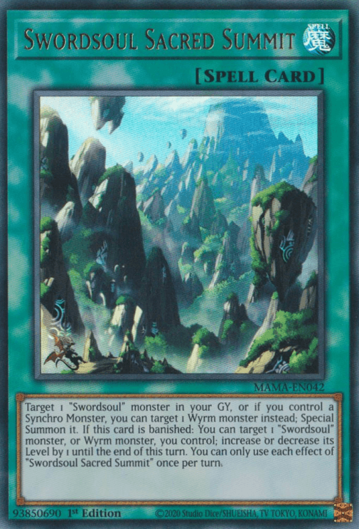 Swordsoul Sacred Summit [MAMA-EN042] Ultra Rare - Josh's Cards